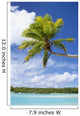 Palm Tree And Beach, Aitutaki Wall Mural
