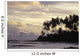 Silhouetted Palm Trees Over Beach At Sunset Wall Mural