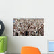 Crowd Of Music Fans Waving Their Hands Wall Mural