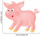 Cartoon Suckling Pig Wall Decal