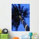 Palm Tree With Fairy Lights, Blurred Motion Wall Mural