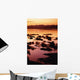 Sunset Over The Mekong River Wall Mural