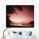 Fishing Boats At Sunset On Mae-Haad Beach Wall Mural