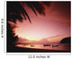 Fishing Boats At Sunset On Mae-Haad Beach Wall Mural