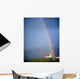 Rainbow Over Church And Snaefellsness Wall Mural