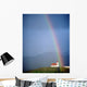 Rainbow Over Church And Snaefellsness Wall Mural