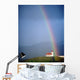 Rainbow Over Church And Snaefellsness Wall Mural
