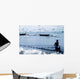 Fisherman Collecting Nets On Beach Wall Mural