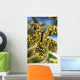 Yellow And Black Spotted Orchid Wall Mural