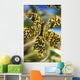 Yellow And Black Spotted Orchid Wall Mural