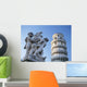 Leaning Tower Of Pisa With Statue Wall Mural