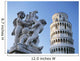 Leaning Tower Of Pisa With Statue Wall Mural