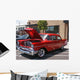 Red Hotrod 57 Chevy Wall Mural