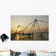 Chinese Fishing Nets Hanging In The Water At Sunset, Fort Kochi Wall Mural
