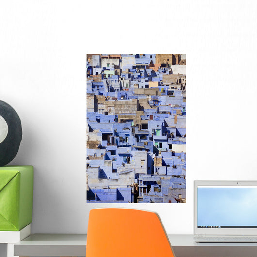 Blue Buildings Of Jodhpur, Aerial View Wall Mural