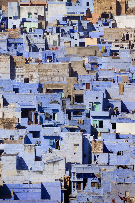 Blue Buildings Of Jodhpur, Aerial View Wall Mural