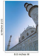 The Taj Mahal At Dusk, Low Angle View Wall Mural