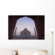 The Taj Mahal At Dusk As Seen Through Arch Wall Mural