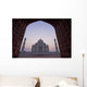 The Taj Mahal At Dusk As Seen Through Arch Wall Mural