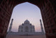 The Taj Mahal At Dusk As Seen Through Arch Wall Mural