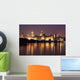 Cityscape Of Mantua At Night Wall Mural