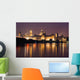 Cityscape Of Mantua At Night Wall Mural