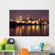 Cityscape Of Mantua At Night Wall Mural
