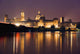 Cityscape Of Mantua At Night Wall Mural