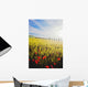 Poppies In Wheat Field At Dawn Wall Mural