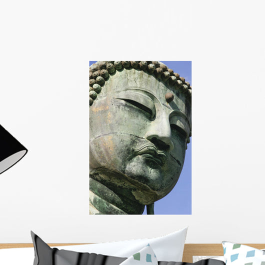 Face Of The Daibutsu Or Great Buddha, Close Up Wall Mural