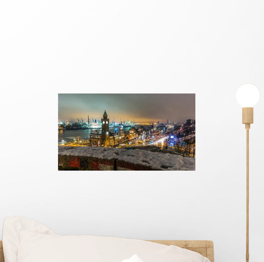 Landungsbrücken Hamburg imbiss Wall Decal
