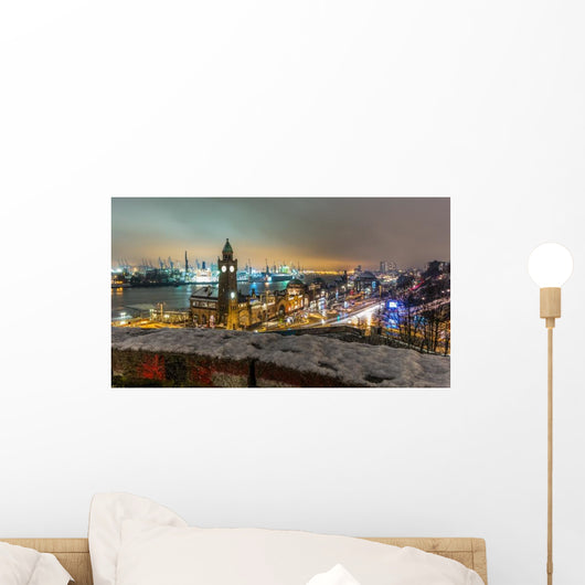 Landungsbrücken Hamburg imbiss Wall Decal