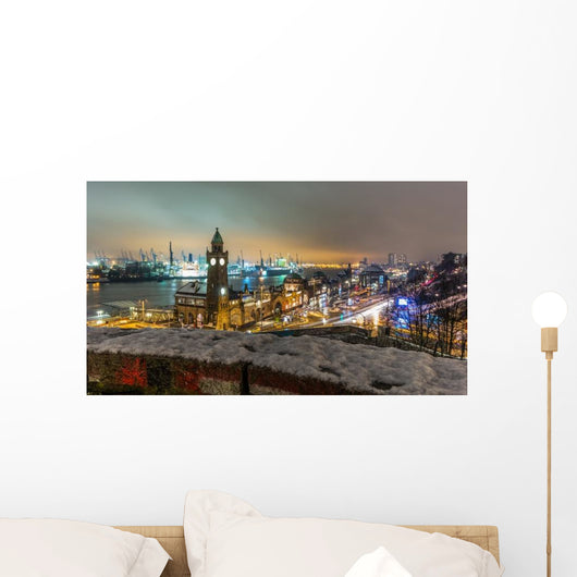 Landungsbrücken Hamburg imbiss Wall Decal