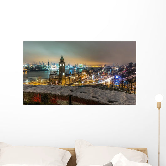 Landungsbrücken Hamburg imbiss Wall Decal