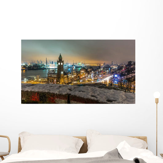 Landungsbrücken Hamburg imbiss Wall Decal