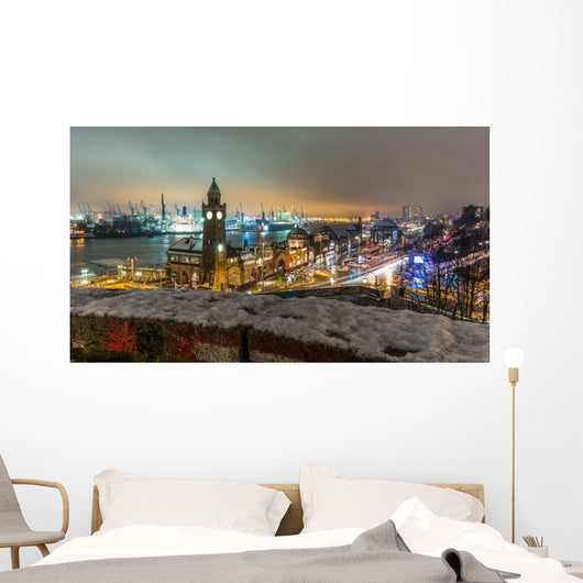Landungsbrücken Hamburg imbiss Wall Decal