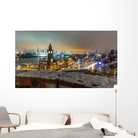 Landungsbrücken Hamburg imbiss Wall Decal