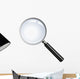 Realistic vector magnifying glass Wall Decal