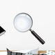 Realistic vector magnifying glass Wall Decal