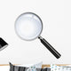 Realistic vector magnifying glass Wall Decal