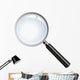 Realistic vector magnifying glass Wall Decal