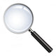Realistic vector magnifying glass Wall Decal