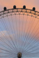The London Eye At Dusk, Close Up Wall Mural