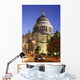 Black Cab Passing St Paul's Cathedral, Blurred Motion Wall Mural