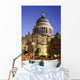 Black Cab Passing St Paul's Cathedral, Blurred Motion Wall Mural