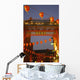 Red Lanterns And Gate On Gerrard Street In Chinatown London Wall Mural