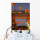 Red Lanterns And Gate On Gerrard Street In Chinatown London Wall Mural