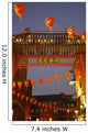 Red Lanterns And Gate On Gerrard Street In Chinatown London Wall Mural
