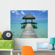 Grass Hut And Pier Wall Mural