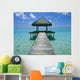 Grass Hut And Pier Wall Mural